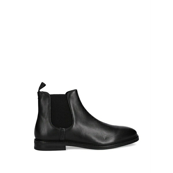 ガント メンズ ブーツ シューズ Elasticated pull tab boots Black