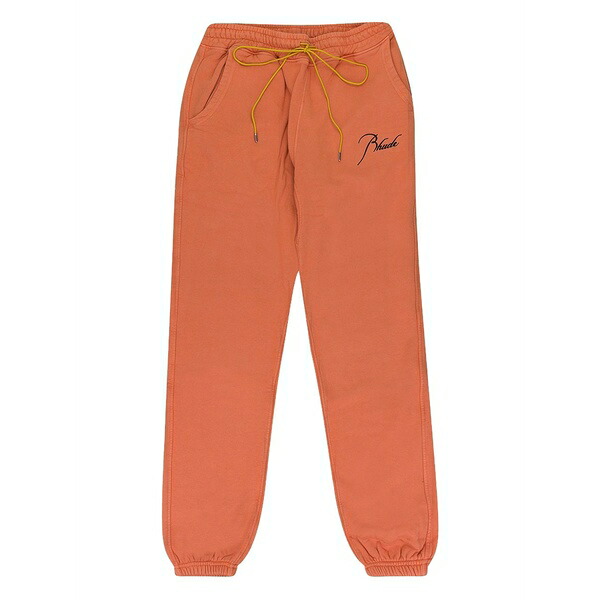 ルード メンズ 心地よいズボン下 ボトムス Drawstring-fastening track pants Orange