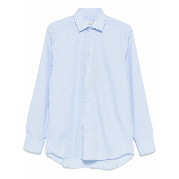 エトロ メンズ プルオーバー トップス Cotton shirt Blue