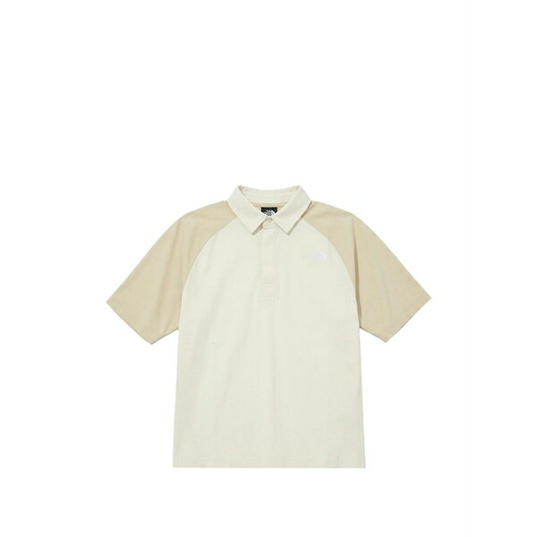 北の方人間の顔 メンズ スポーツシャツ トップス Raglan-sleeve polo shirt Neutrals