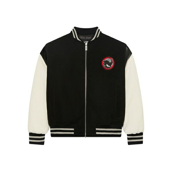 ジーシーディーエス レディース 上衣＆上衣 アウター Logo-patch bomber jacket Black