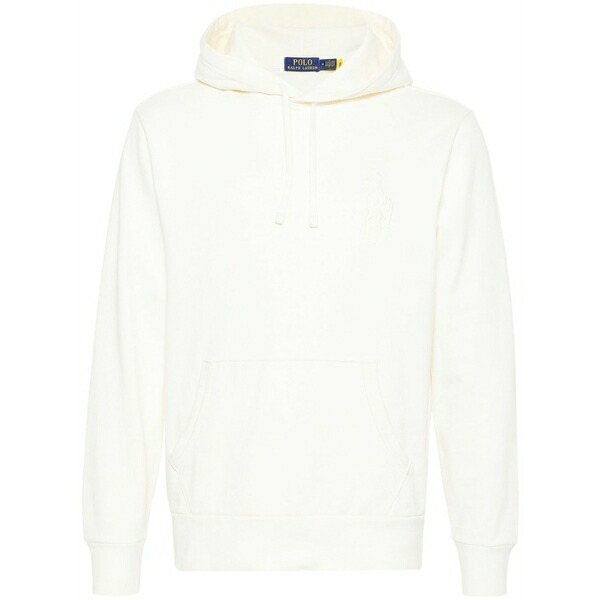 ラルフローレン メンズ パーカー・スウェットシャツ アウター Polo pony-embroidered cotton hoodie Neutrals｜asty 60,390円