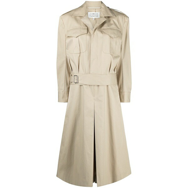 マルタンマルジェラ レディース ワンピース トップス Cropped trench jumpsuit Neutrals｜asty