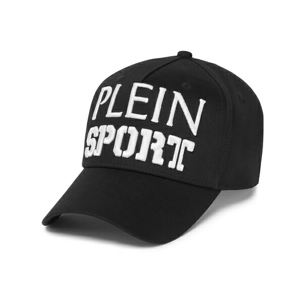 飾り気のない運動競技 メンズ 鳥打ち帽 付属物 Logo-embroidered baseball cap Black