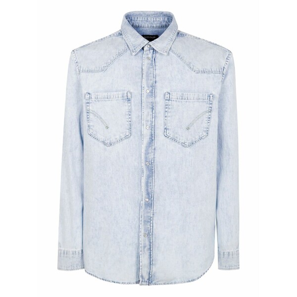 ドンダップ メンズ ティーシャツ トップス Cotton shirt  Blue