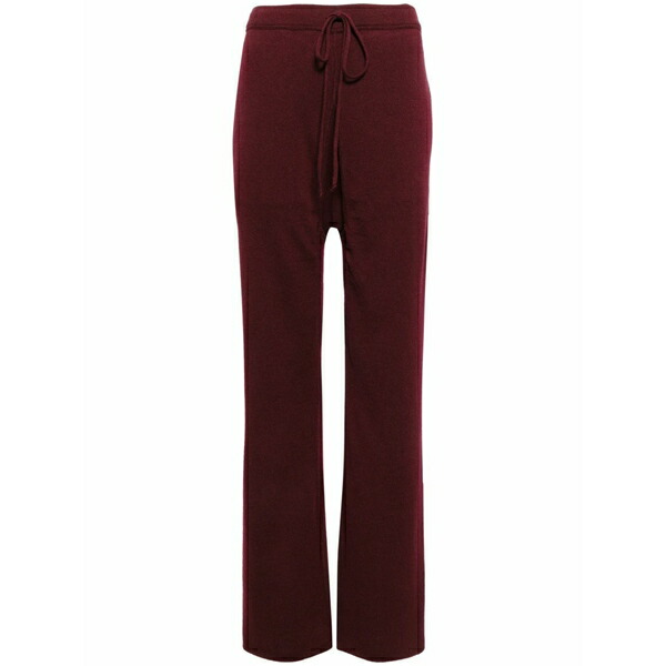 マルタンマルジェラ レディース 心地よいズボン下 ボトムス Wool-blend knitted trousers Red