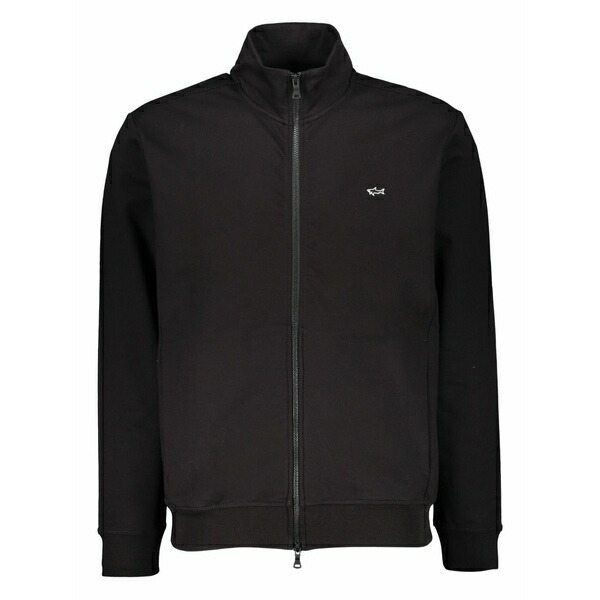ポールアンドシャーク メンズ パーカー・スウェットシャツ アウター Zip logo sweatshirt Black