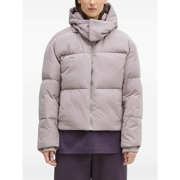食パンガイア レディース 上衣＆上衣 アウター Hooded puffer jacket Purple