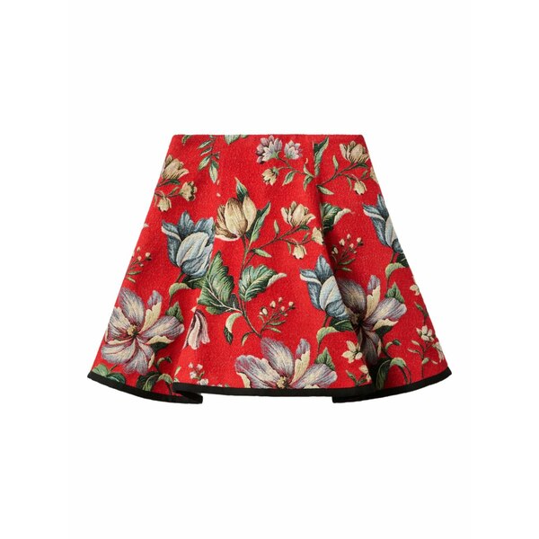 ラ・ダブル・ジェイ レディース スコート ボトムス Dolce vida floral-jacquard skirt Red