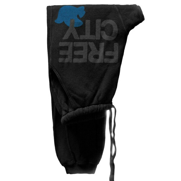 無償性シティ レディース 心地よいズボン下 ボトムス Logo track pants  Black