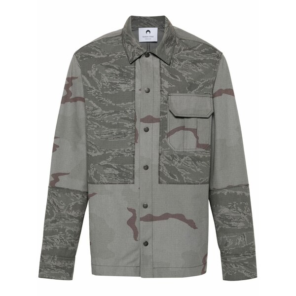 米国海兵隊員 独居室 メンズ 上衣＆上衣 アウター Rispstop classic-collar shirt jacket Grey