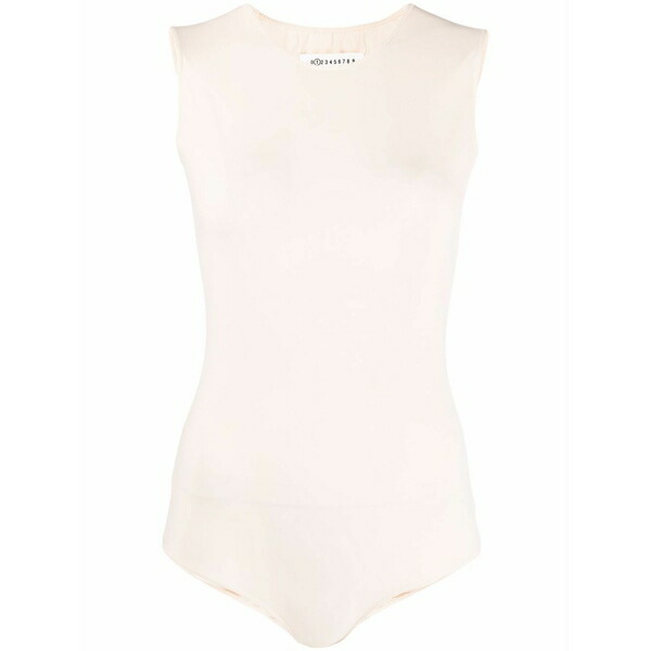 マルタンマルジェラ レディース カットソー トップス Sleeveless jersey bodysuit Neutrals