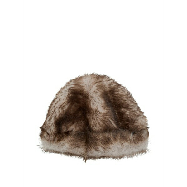 ノールハンマー レディース かぶり笠 添え物 Louve shearling hat Brown