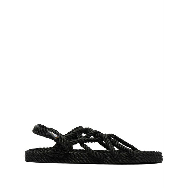 ノマディックステート オブ マイン レディース サンダル シューズ Strappy rope sandals Black