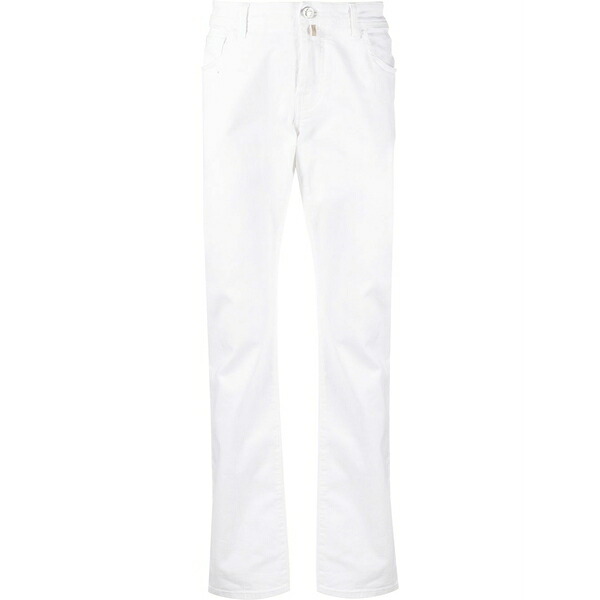 ビリオネア メンズ ジーンズズボン下 ボトムス Mid rise straight leg jeans White