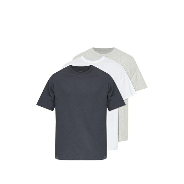 オフィシンジェネレール メンズ プルオーバー トップス Crew-neck t-shirt (set of three) Grey