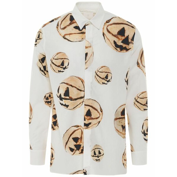 ジバンシー メンズ プルオーバー トップス Halloween pumpkin-print shirt White