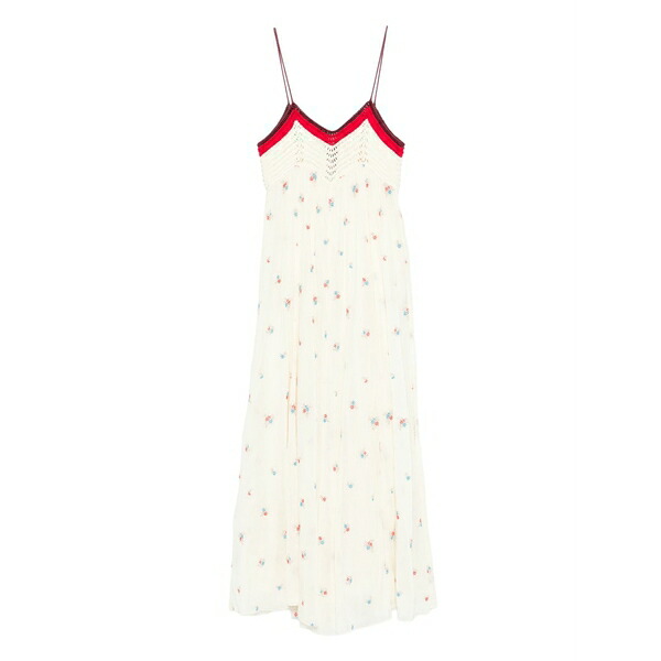 フォルテ フォルテ レディース 衣裳 トップス Crochet-knit floral-embroidered maxi dress Neutrals