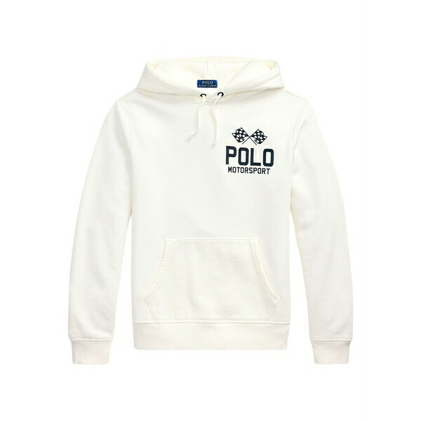 ラルフローレン メンズ パーカー・スウェットシャツ アウター Logo-embroidered hoodie White