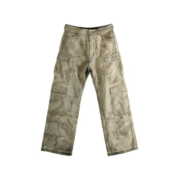 リックオウエンス メンズ ジーンズズボン下 ボトムス Cargo-pocket jeans Neutrals