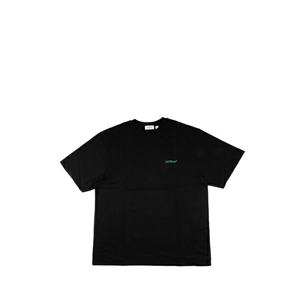 象牙色 メンズ ティーシャツ トップス Tape arrow t-shirt Black