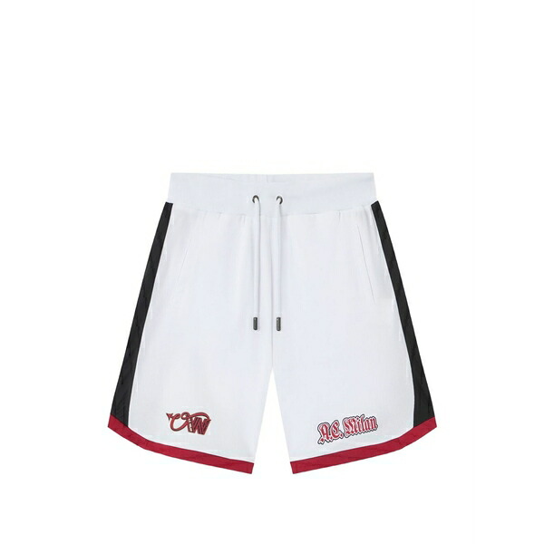 オフホワイト メンズ カジュアルパンツ ボトムス X ac milan arrow-print shorts White|asty