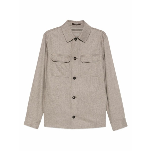 インコテックス メンズ プルオーバー トップス Chest-pockets shirt Neutrals
