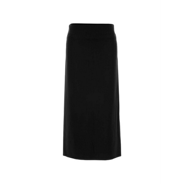 ジル・サンダー レディース スコート ボトムス Slit maxi skirt Black