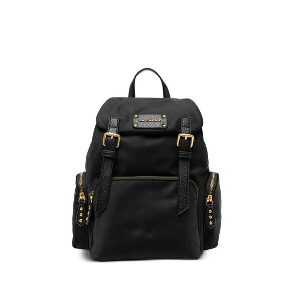 ラ 持ちはこび レディース うしろ側容器に並べる・背嚢 御徒面子 Buckle backpack Black