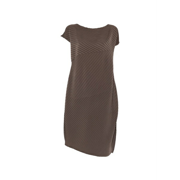 イッセイミヤケ レディース 衣裳 トップス Pleated MIDI dress Brown