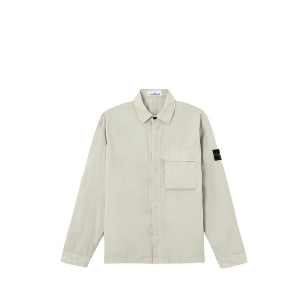 ストーンアイランド メンズ 上衣＆上衣 アウター Compass-badge shirt jacket  Grey