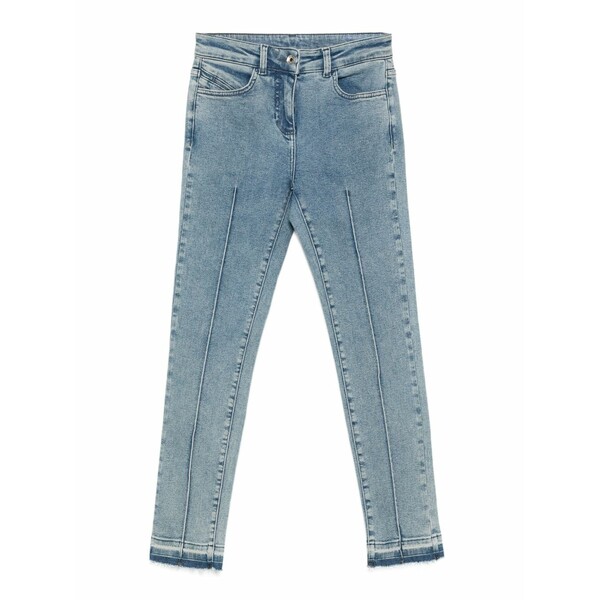 パトリツィア ペペ レディース ジーンズズボン下 ボトムス Straight stitch jeans Blue