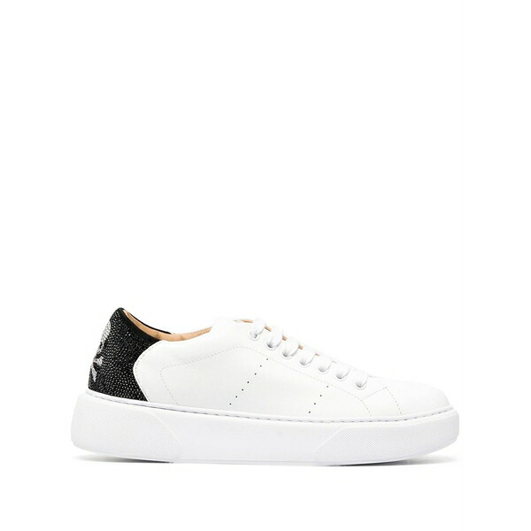 フィリップ飾り気のない レディース スニーカー シューズ Low-top skull sneakers White