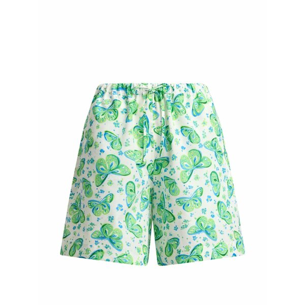 ラルフローレン レディース 心地よいズボン下 ボトムス Butterfly-print shorts White