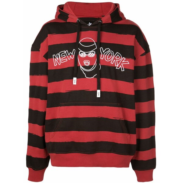 ハクーラ メンズ パーカー・スウェットシャツ アウター New yorker robber hoodie Red