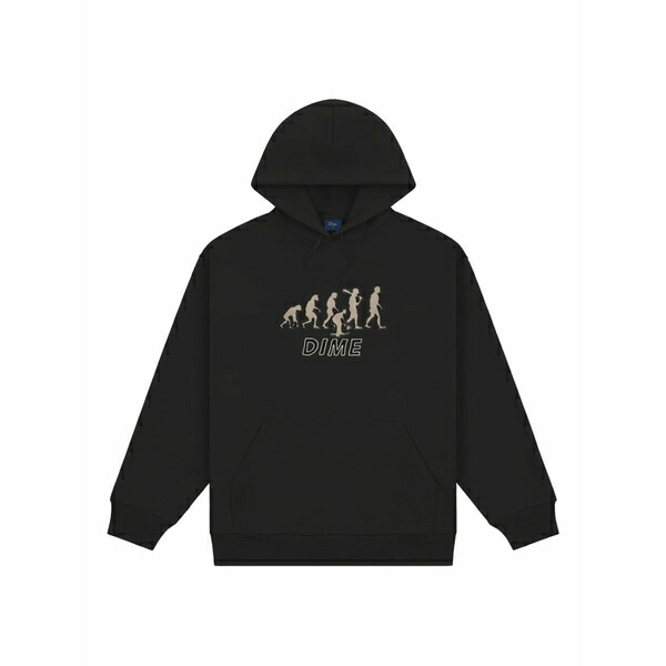 ダイム メンズ パーカー・スウェットシャツ アウター Evolution hoodie Black
