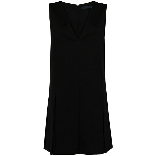 ジュン・ジー レディース 衣裳 トップス V-neck pleated minidress Black