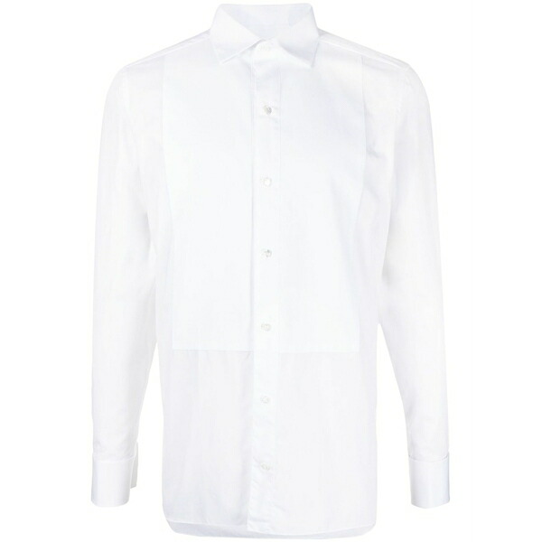 ゼニア メンズ プルオーバー トップス Panelled evening shirt White