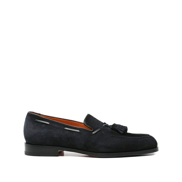 サントーニ メンズ スリッポン・ローファー シューズ Tassel-detail suede loafers Blue