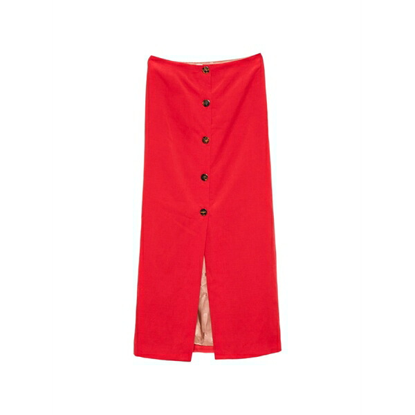 ブレイズ ミラノ レディース スコート ボトムス Button-front maxi skirt Red