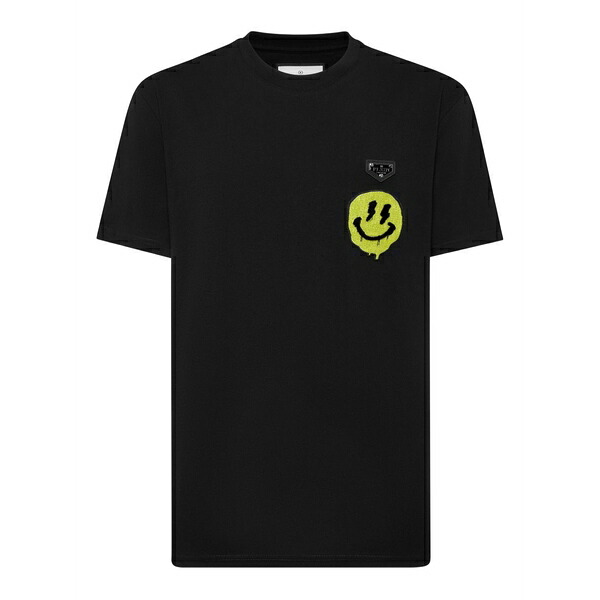 フィリップ飾り気のない メンズ ティーシャツ トップス Logo-print t-shirt Black