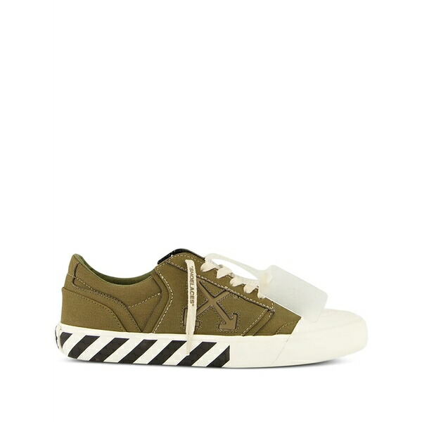 象牙色 メンズ スニーカー シューズ Vulcanised tag-detail sneakers Green