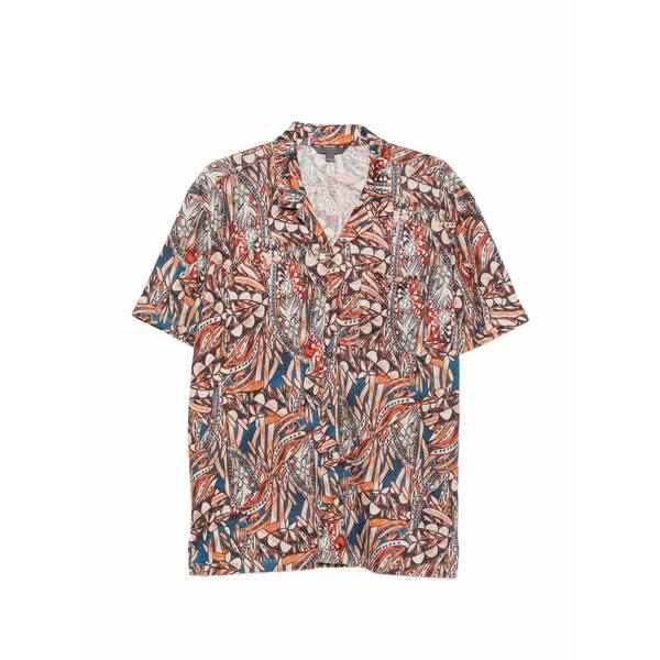 ジョンバルベイトス メンズ プルオーバー トップス Floral-print camp-collar shirt Orange