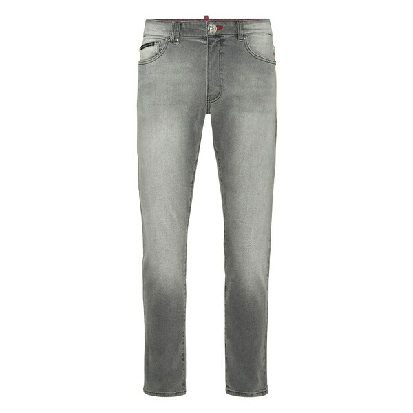 フィリップ飾り気の無い メンズ ジーンズズボン下 ボトムス Logo-plaque jeans Grey