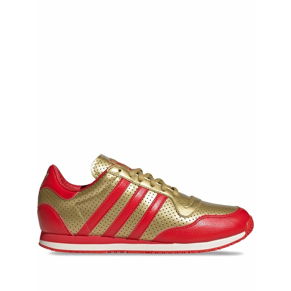 アディダス メンズ スニーカー シューズ Galaxy og perforated leather trainers Red
