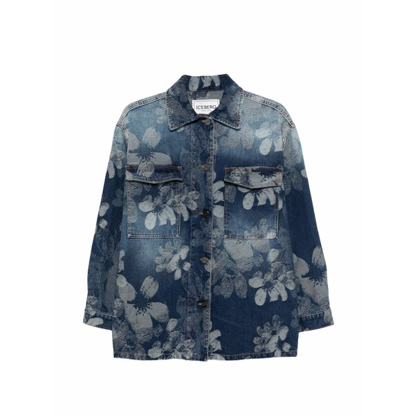 アイスバーグレタス レディース 上衣＆上衣 アウター Floral jacket Blue