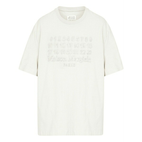 マルタンマルジェラ メンズ ティーシャツ トップス Memory of logo t-shirt Neutrals
