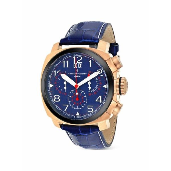 クリスチャンバンサント メンズ ウオッチ 添え物 Grand python 48粍 watch Blue
