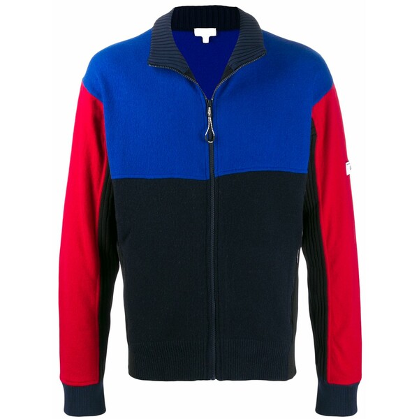 ケンゾー メンズ 上衣＆上衣 アウター Colour block knit jacket Blue
