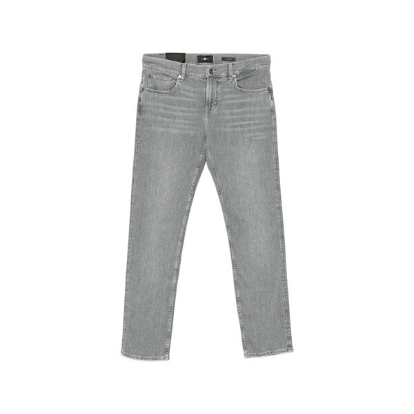 7フォーオールマンカインド メンズ ジーンズズボン下 ボトムス Slimmy whiskered faded-effect jeans Grey